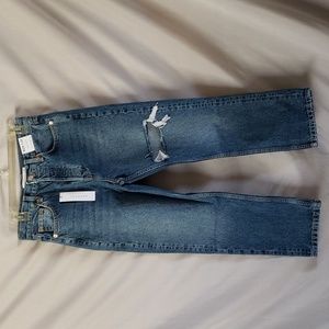 NEW TOPSHOP Editor Ripped Straight Leg Jeans